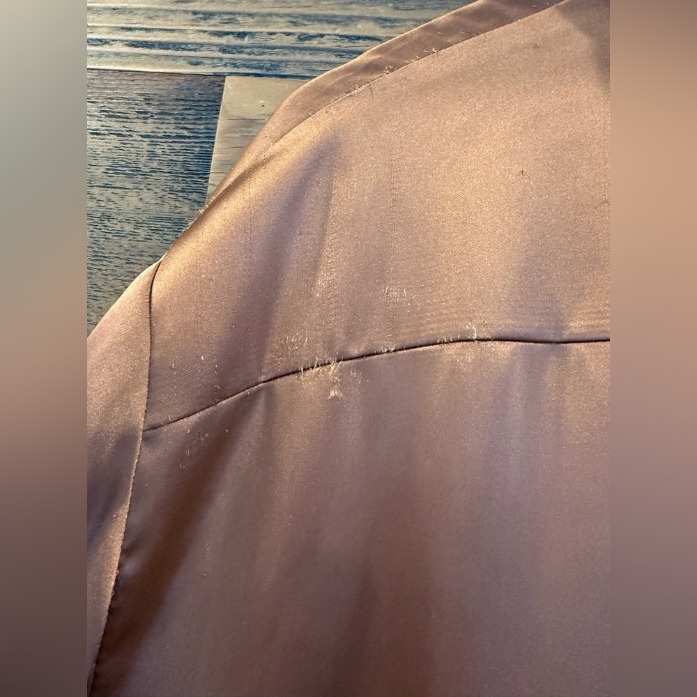 Alice + Olivia Finley Utility Oversized Copper Satin Blouse NWT - Picture 13 of 15